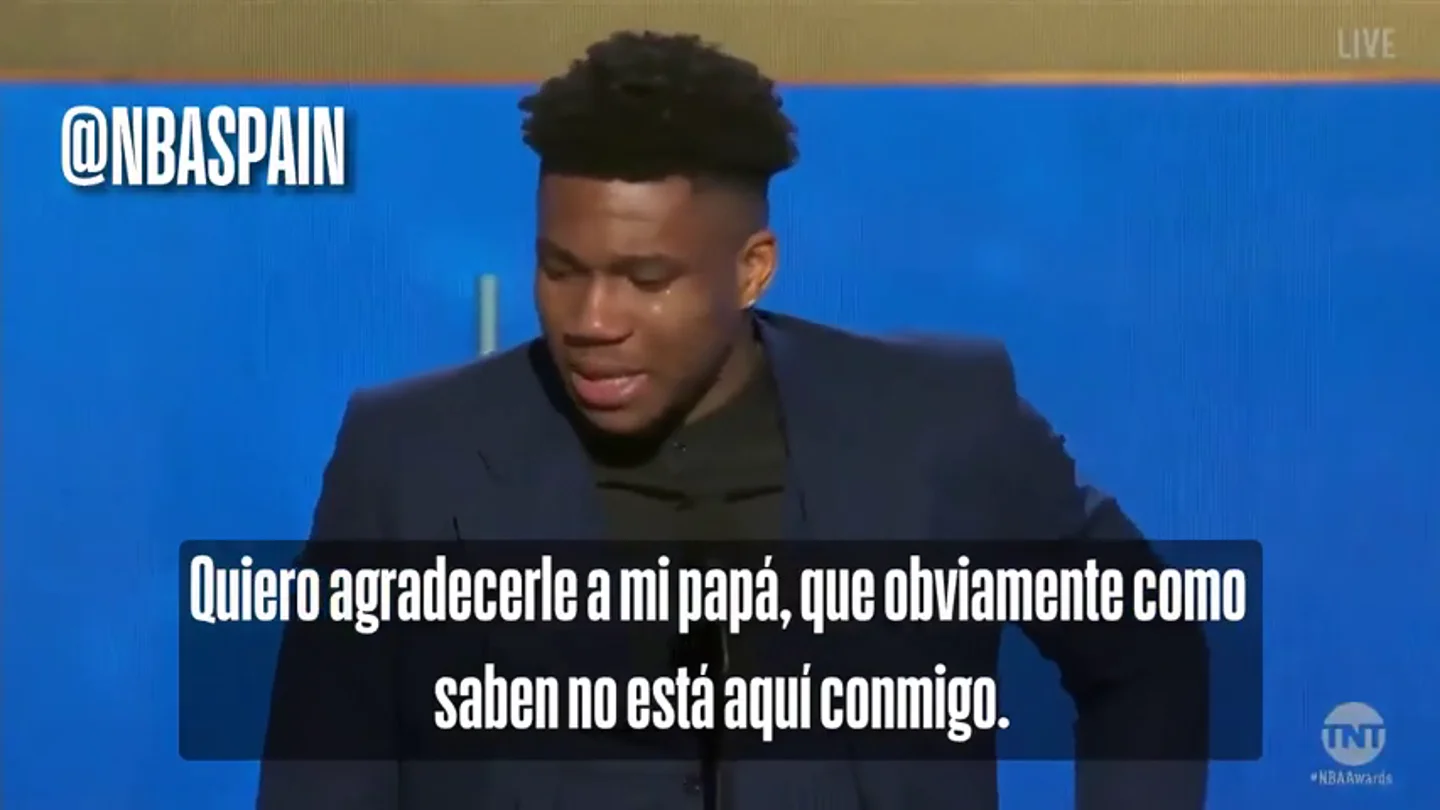 Premios NBA: el inspirador discurso de Giannis Antetokounmpo tras ganar el MVP 2018/19 Premios NBA: el inspirador discurso de Giannis Antetokounmpo tras ganar el MVP 2018/19