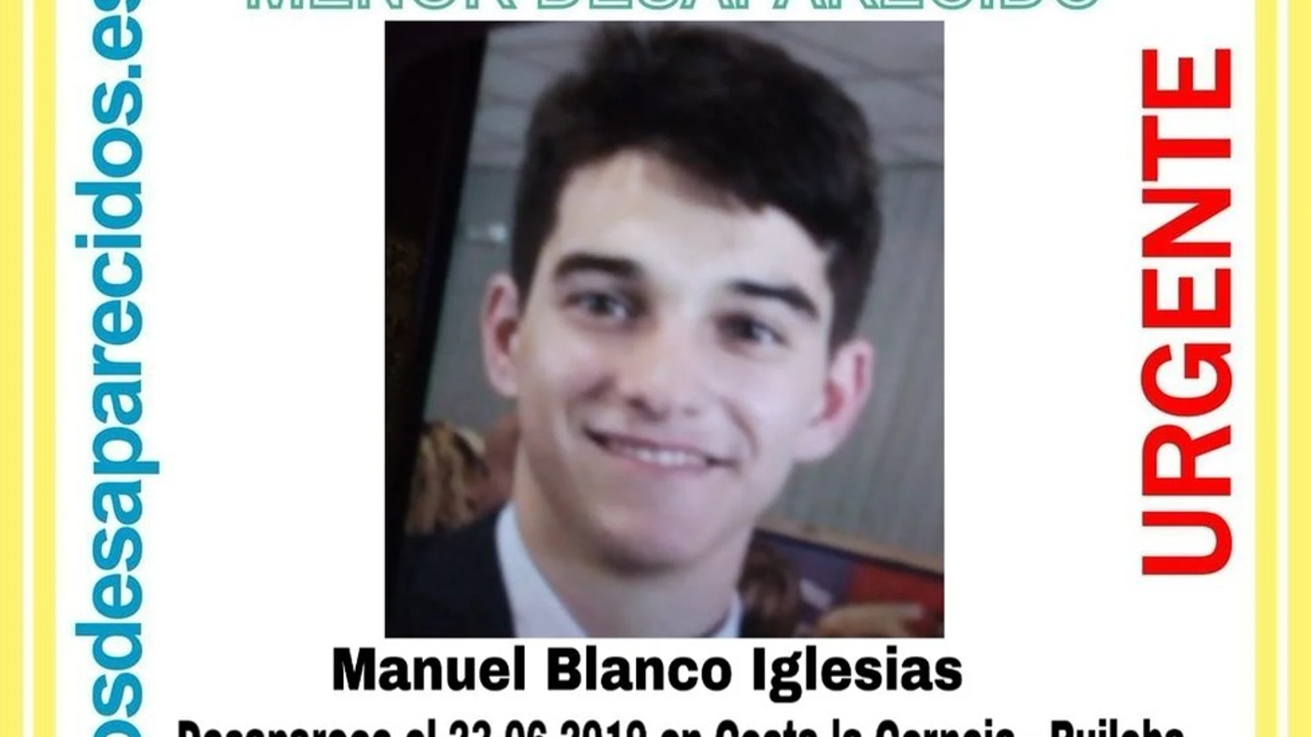 Manuel Blanco, el menor de 16 años desaparecido en Cantabria