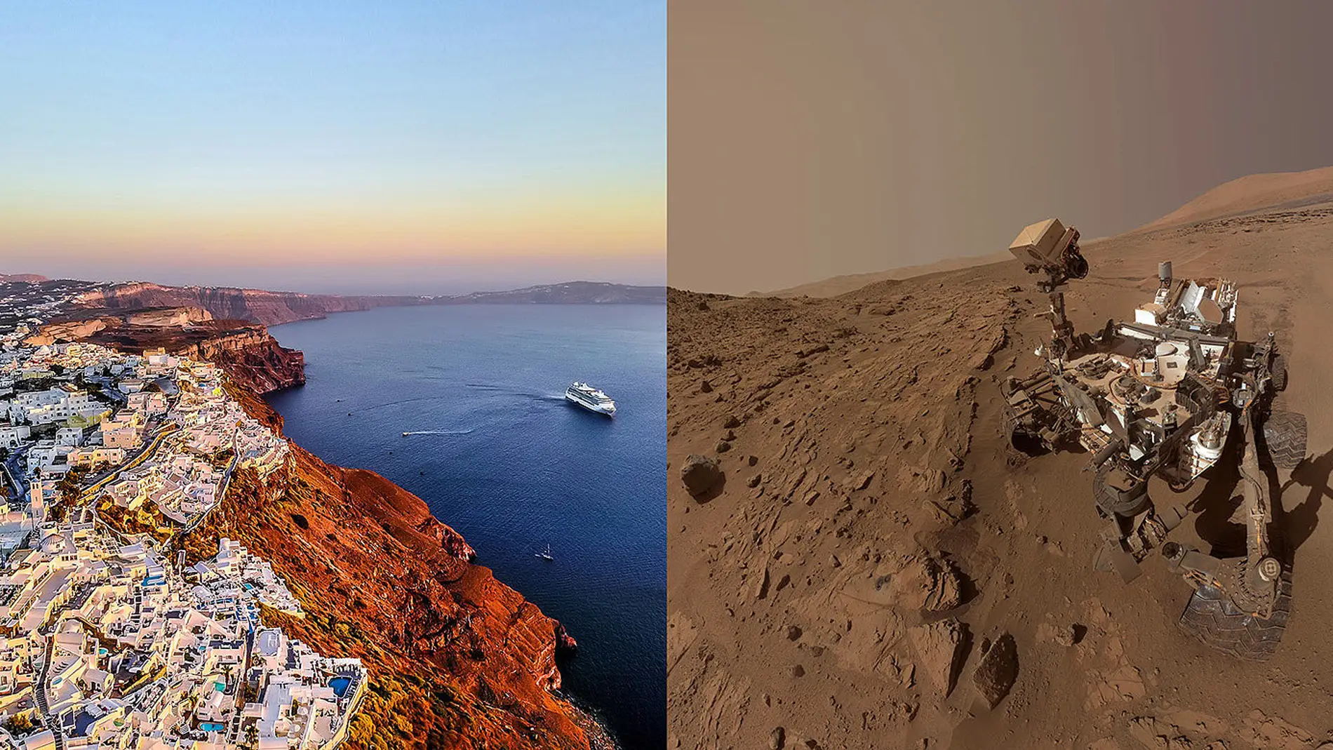 El volcan de Santorini nuevo analogo terrestre de Marte