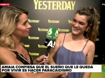 Amaia cumplirá su sueño tras aceptar el atrevido reto de Bea Jarrín: se tirarán juntas en paracaídas Amaia cumplirá su sueño tras aceptar el atrevido reto de Bea Jarrín: se tirarán juntas en paracaídas