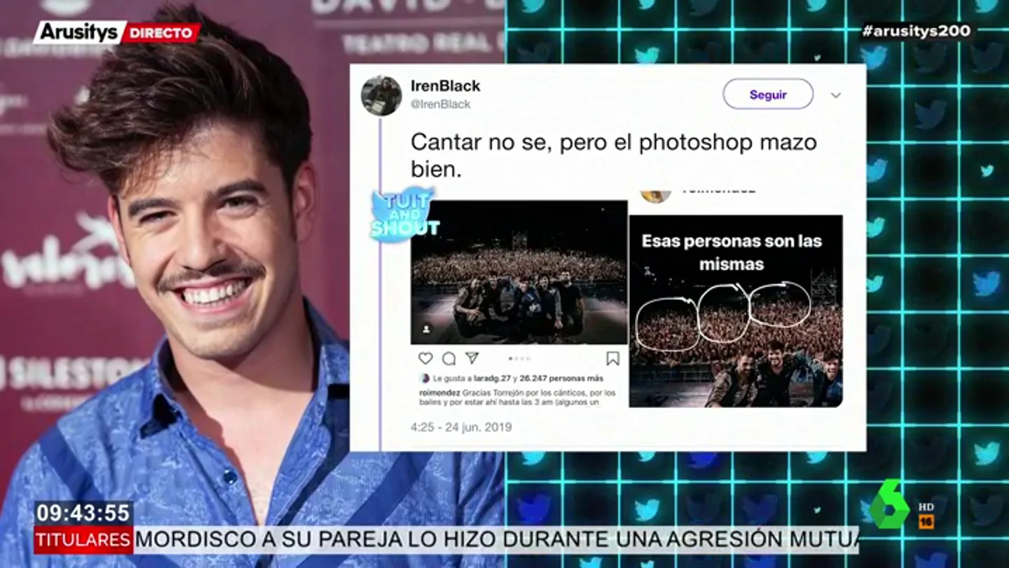 Roi Méndez la lía con el photoshop: multiplica el público de su concierto y las redes arden Roi Méndez la lía con el photoshop: multiplica el público de su concierto y las redes arden