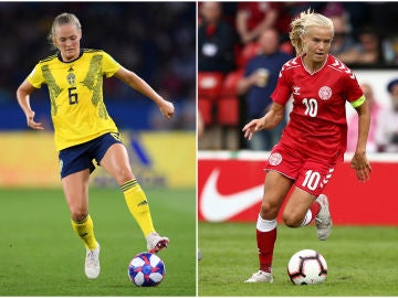 Magdalena Eriksson y Pernille Harder Magdalena Eriksson y Pernille Harder
