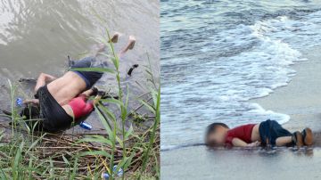 Los cuerpos sin vida de Valeria y su padre en la frontera de EEUU, y del pequeño Aylan en Turquía en 2015