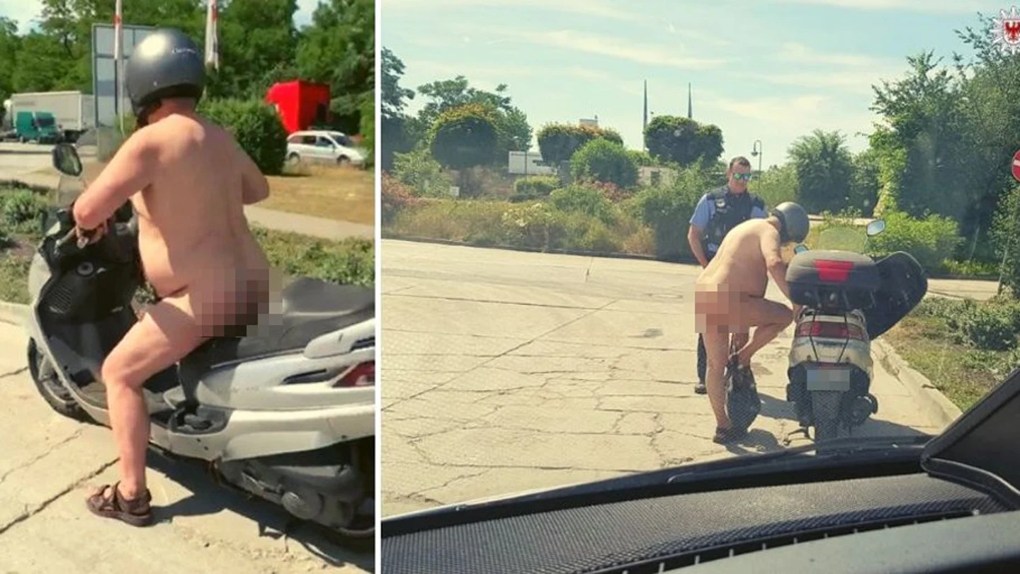 Hombre desnudo en Alemania Hombre desnudo en Alemania