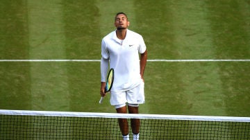 Kyrgios, durante su partido contra Nadal