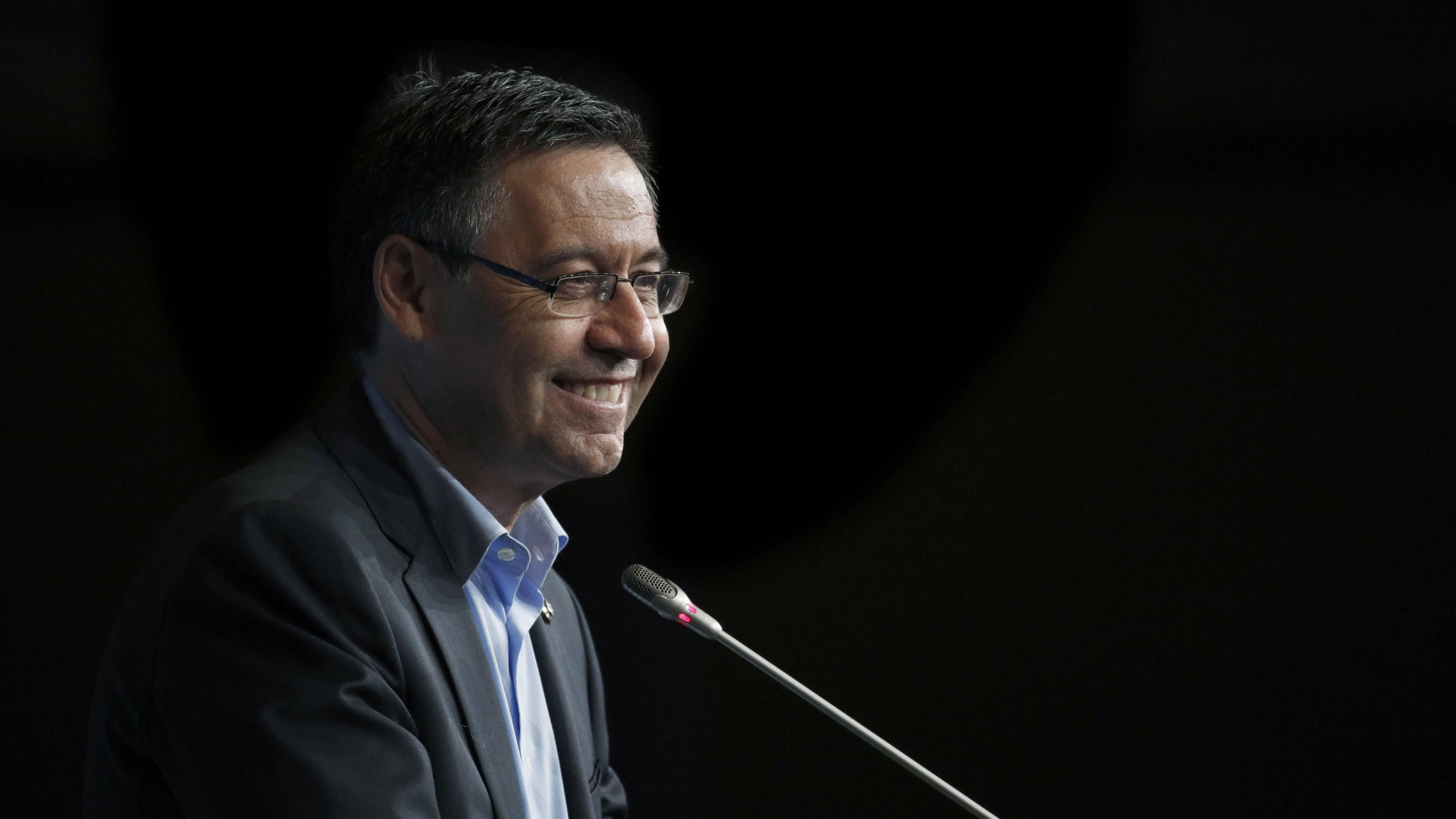 Bartomeu, durante su comparecencia ante los medios