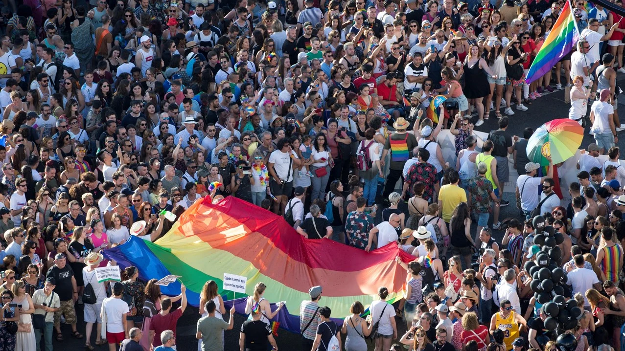 Multitudinaria manifestación del Orgullo en Madrid