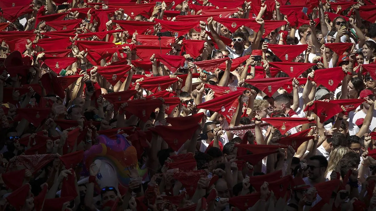 Chupinazo en Pamplona