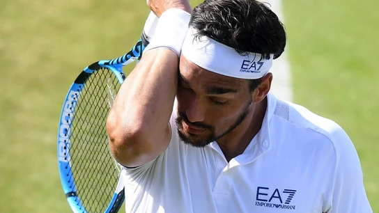 Fabio Fognini, en Wimbledon Fabio Fognini, en Wimbledon