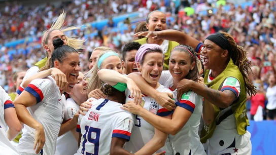 La selección de Estados Unidos celebra un gol La selección de Estados Unidos celebra un gol