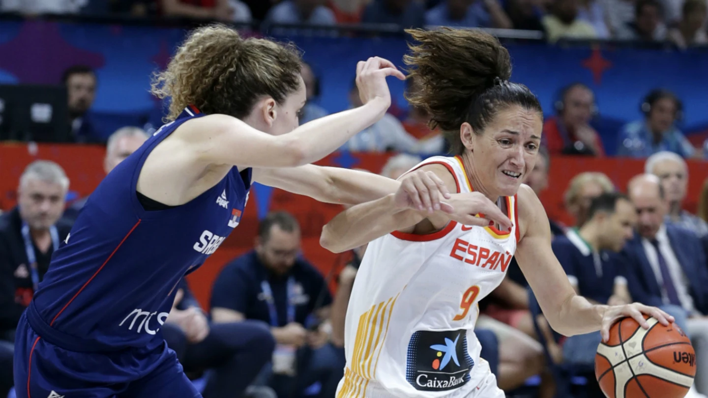 Laia Palau, en el partido ante Serbia Laia Palau, en el partido ante Serbia
