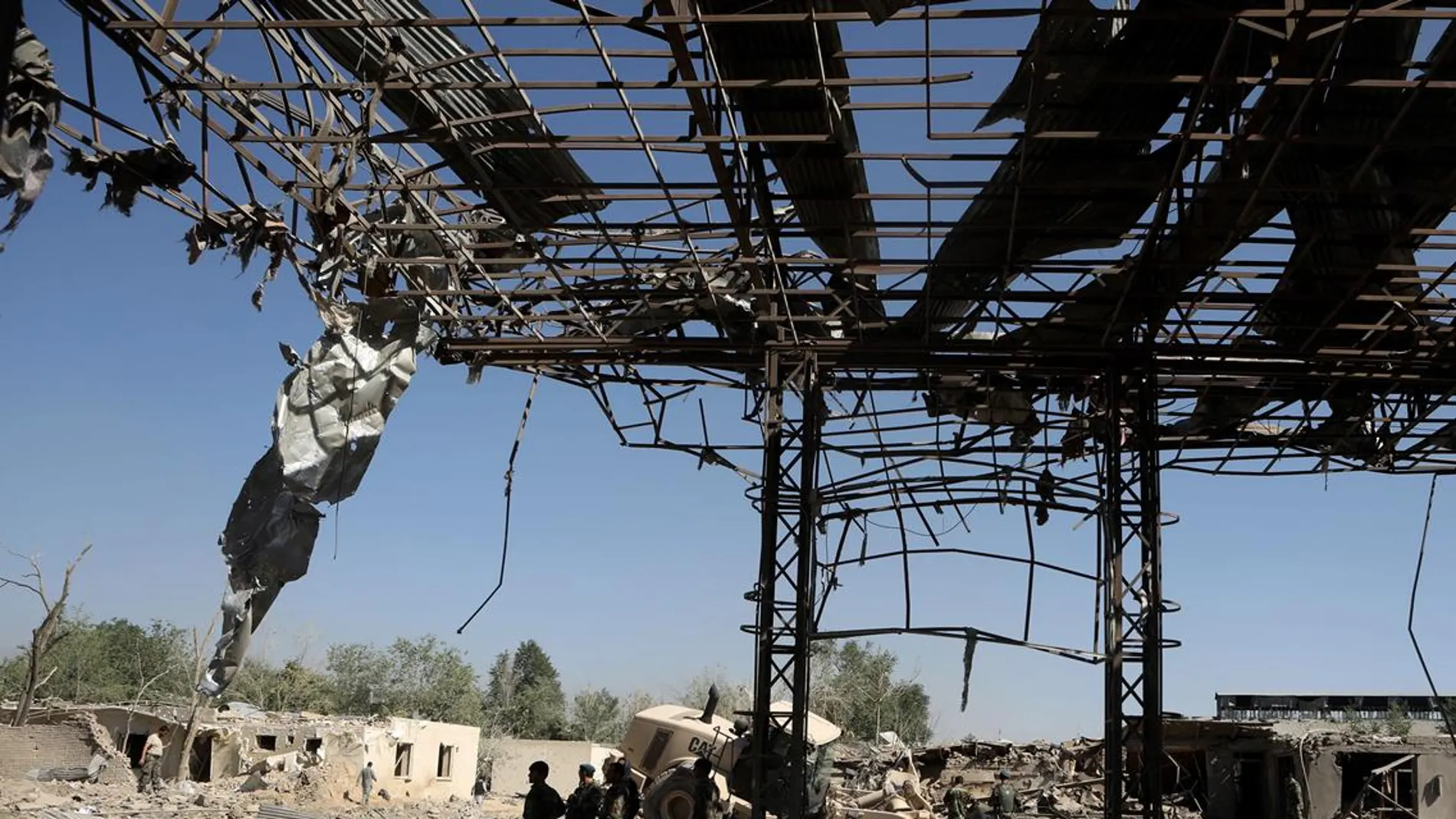Una casa en Afganistán tras una explosión
