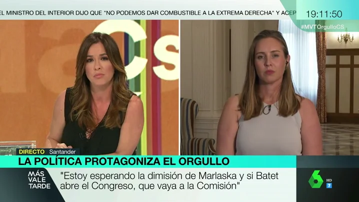 Melisa Rodríguez (Cs), sobre el Orgullo LGTBI: "Nos tiraron orines, copas, latas llenas y vacías, hubo ataques de ansiedad"