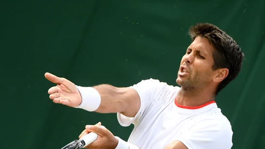 Fernando Verdasco en una foto de archivo Fernando Verdasco protesta una acción en su partido