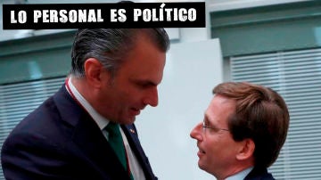 Ortega Smith (Vox) y Martínez Almeida (PP)