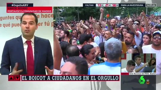 Ignacio Aguado: "Parece que solo se puede ser gay, lesbiana o bisexual si votas al PSOE o a Podemos" Ignacio Aguado: "Parece que solo se puede ser gay, lesbiana o bisexual si votas al PSOE o a Podemos"