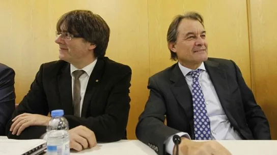Artur Mas y Carles Puigdemont en una imagen de archivo. Expresidentes de la Generalitat.