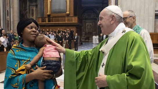 El papa Francisco en una misa celebrada en el Vaticano El papa Francisco en una misa celebrada en el Vaticano