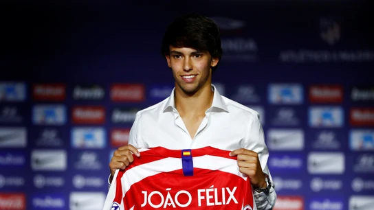 Joao Félix, en su presentación como nuevo jugador del Atlético de Madrid Joao Félix, en su presentación como nuevo jugador del Atlético de Madrid
