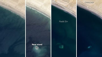 Las imágenes satelitales de la NASA muestran la evolución de la isla durante sus seis años de vida.