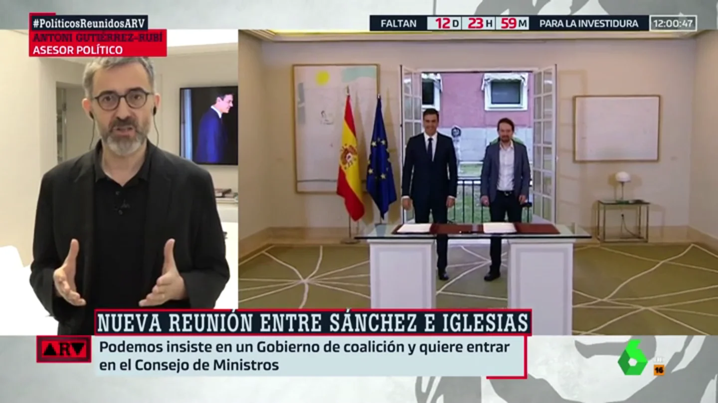 Antoni Gutiérrez Rubí: "Está fallando la confianza interpersonal entre Pedro Sánchez y Albert Rivera" Antoni Gutiérrez Rubí: "Está fallando la confianza interpersonal entre Pedro Sánchez y Albert Rivera"