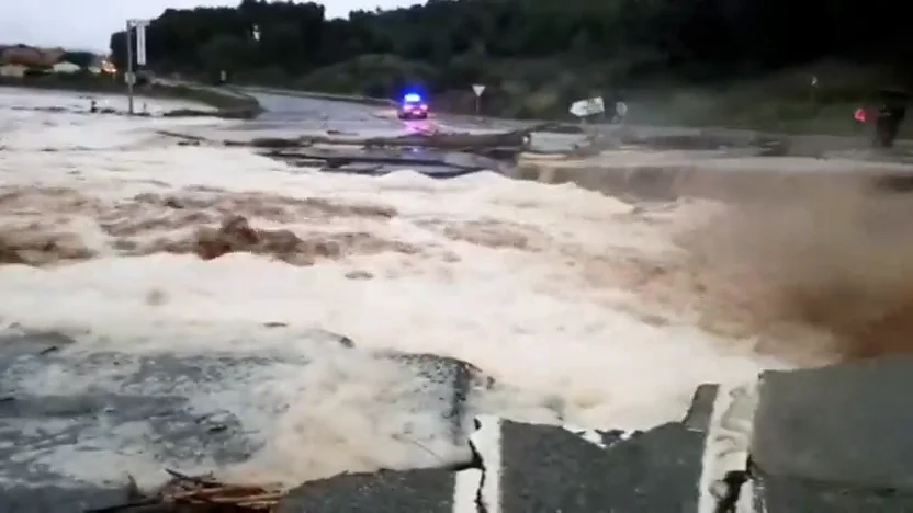 Efectos del temporal en Navarra