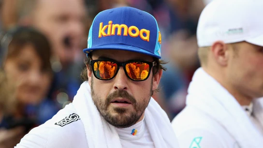 Fernando Alonso, antes de una carrera Fernando Alonso, antes de una carrera