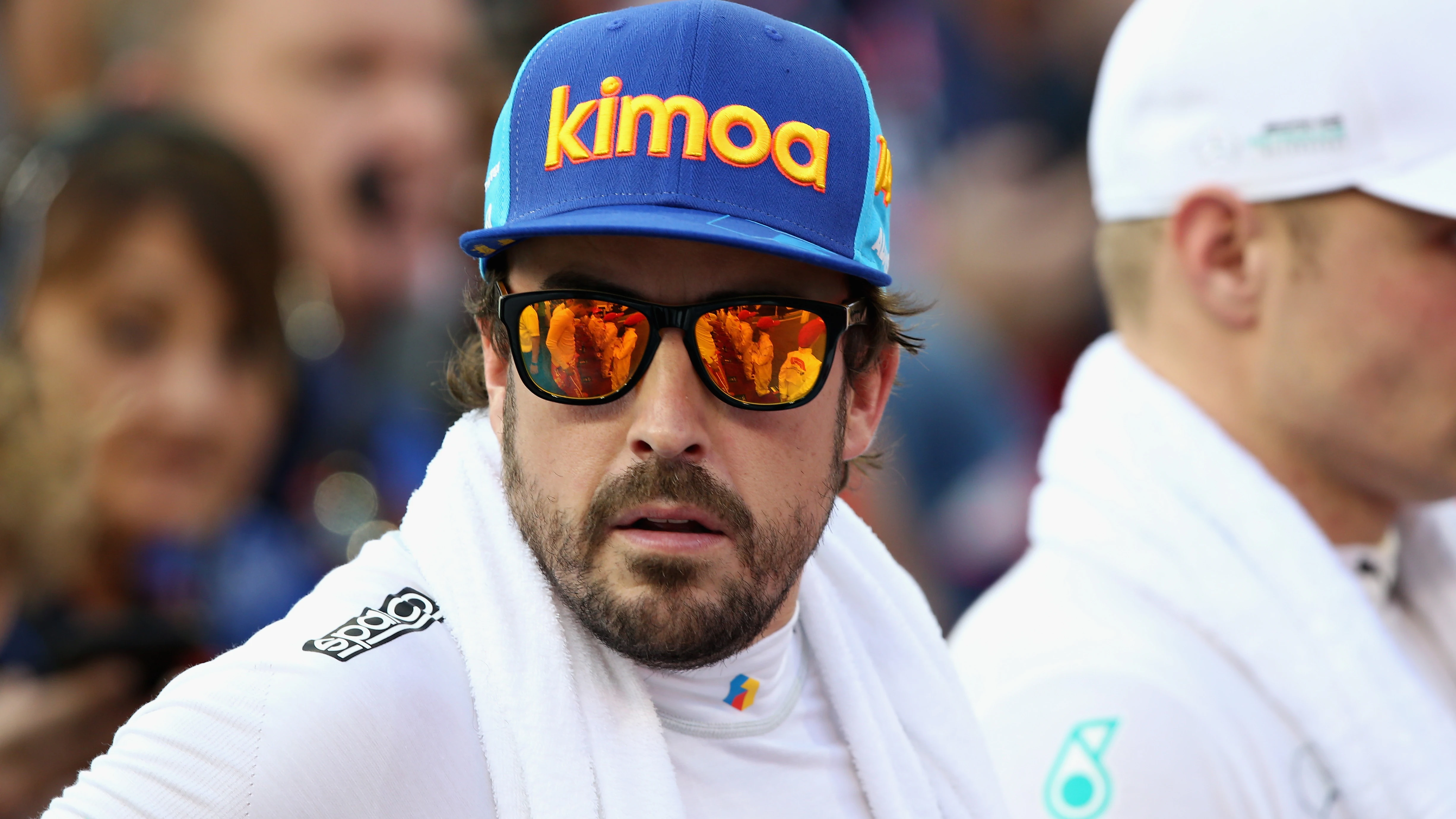 Fernando Alonso, antes de una carrera