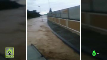 El estadio del Peña Sport de Tafalla, destrozado por las lluvias torrenciales