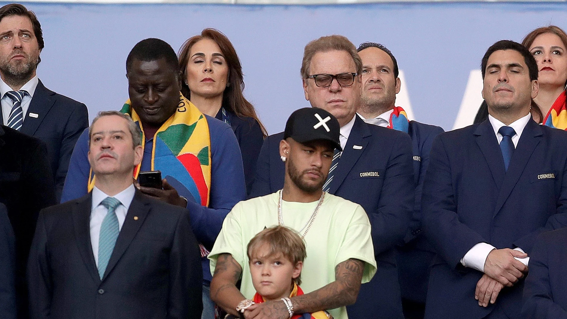 Neymar, en la final de la Copa América