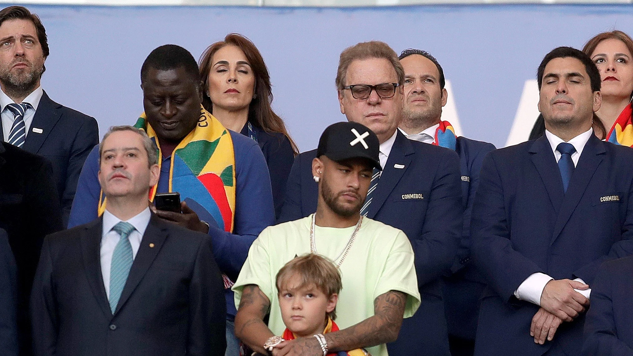 Neymar, en la final de la Copa América