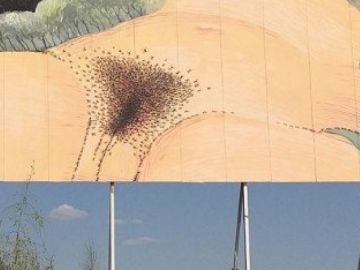El grafiti de Sam3 que estuvo censurado durante unas horas. El grafiti de Sam3 que estuvo censurado durante unas horas.