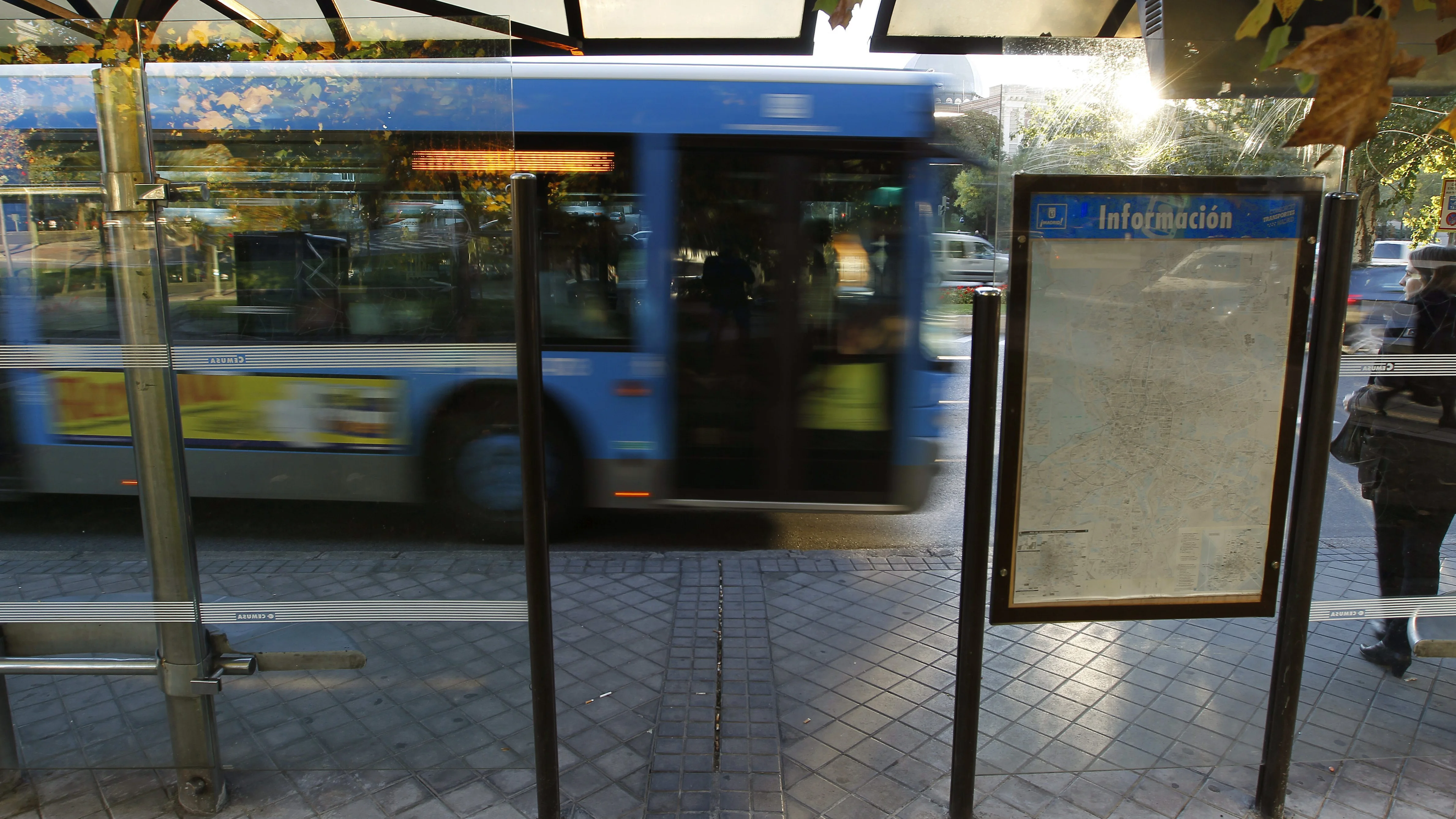 Un autobús de la Empresa Municipal de Transportes (EMT) de Madrid.