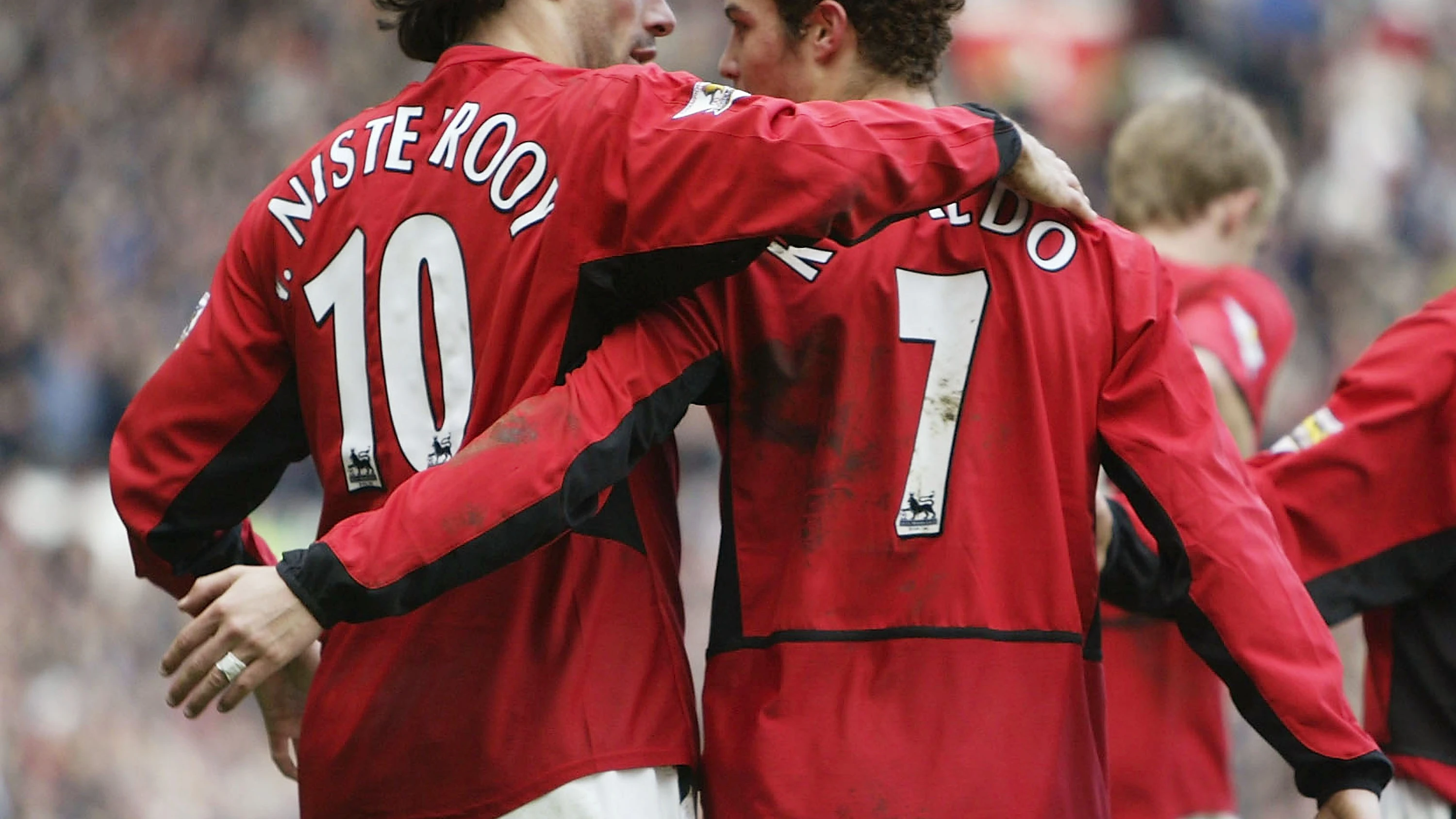 Cristiano Ronaldo y Van Nistelrooy en el Manchester United