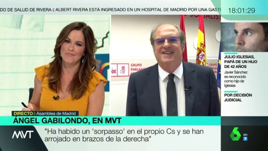&Aacute;ngel Gabilondo: "En Ciudadanos emplean el argumento de soy problem&aacute;tico porque no quieren ni sentarse, prefieren a Vox"