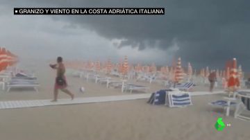 Al menos 20 heridos por el violento temporal que arrasa Italia, con vientos de 150 km/h y granizo del tamaño de naranjas