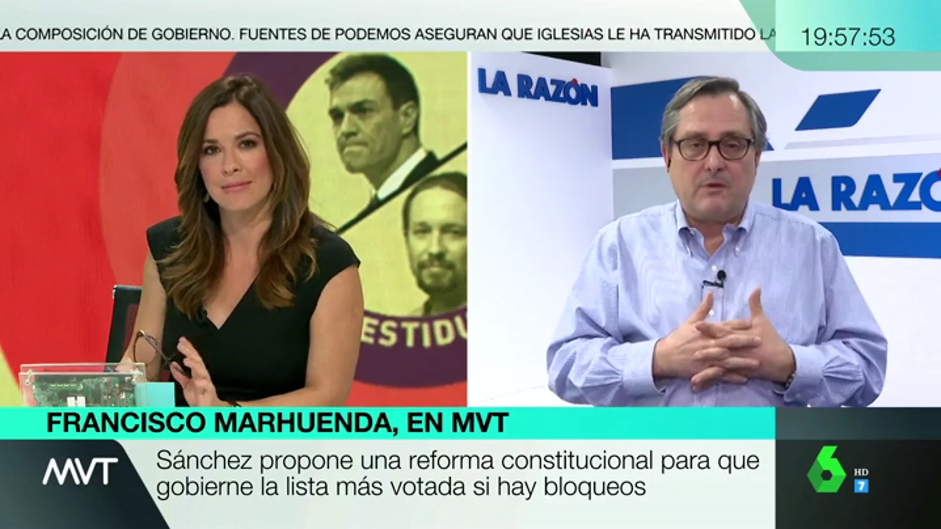 Francisco Marhuenda: "Pedro Sánchez está a ver quién le aguanta fija la mirada"
