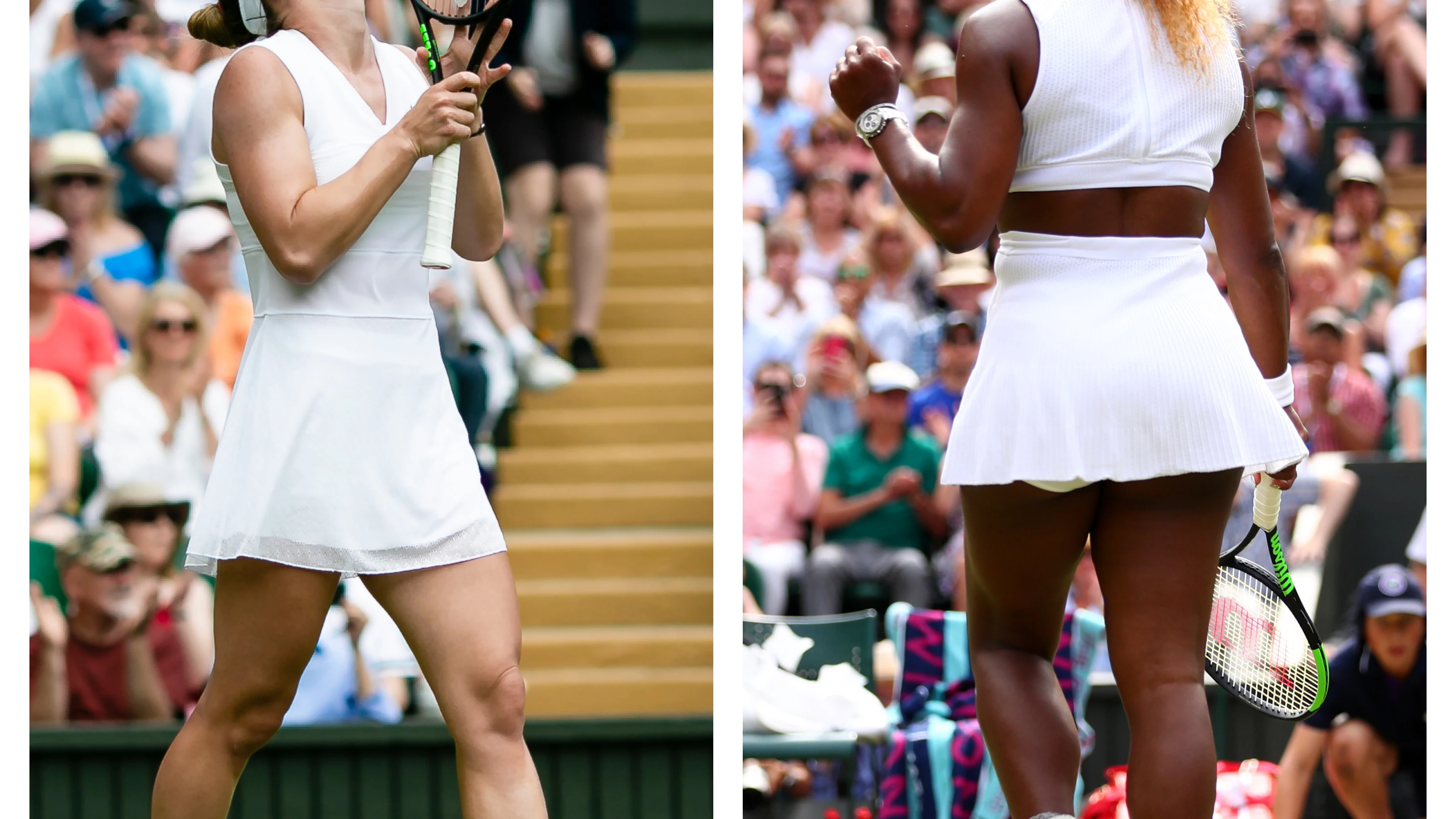 Simona Halep y Serena Williams