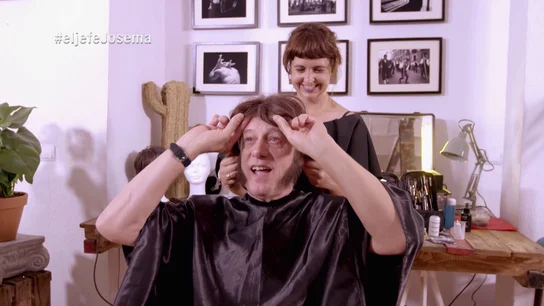 Josema Yuste en su cambio de look para el jefe infiltrado Josema Yuste en su cambio de look para el jefe infiltrado