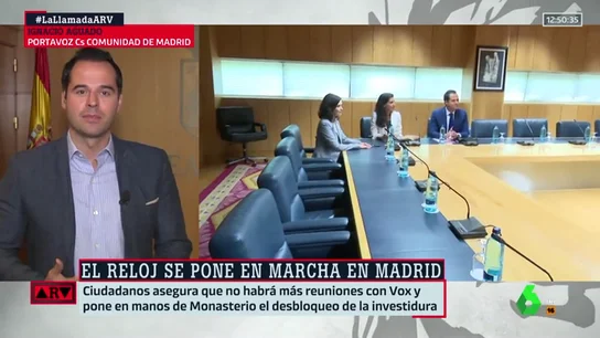 Ignacio Aguado: "No tengo problema en reunirme con todos los partidos, pero el acuerdo con el PP está cerrado" Ignacio Aguado: "No tengo problema en reunirme con todos los partidos, pero el acuerdo con el PP está cerrado"
