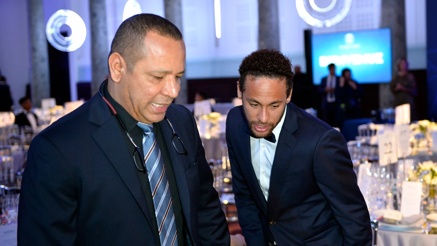 Neymar y su padre Neymar y su padre