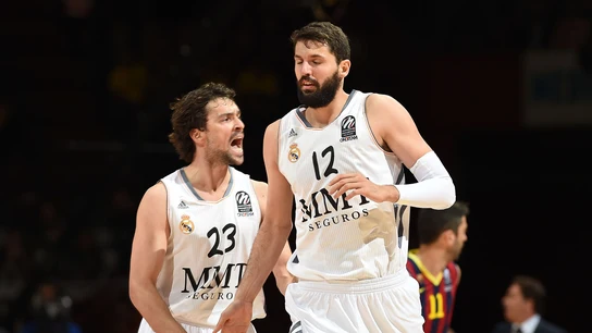 Llull y Mirotic, durante un partido del Real Madrid Llull y Mirotic, durante un partido del Real Madrid