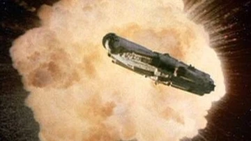 Explosión de una de las naves que se puede ver en Star Wars