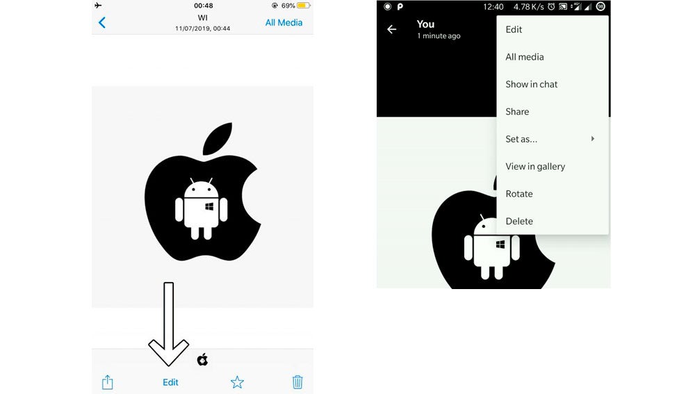 El nuevo botón en iOS y Android