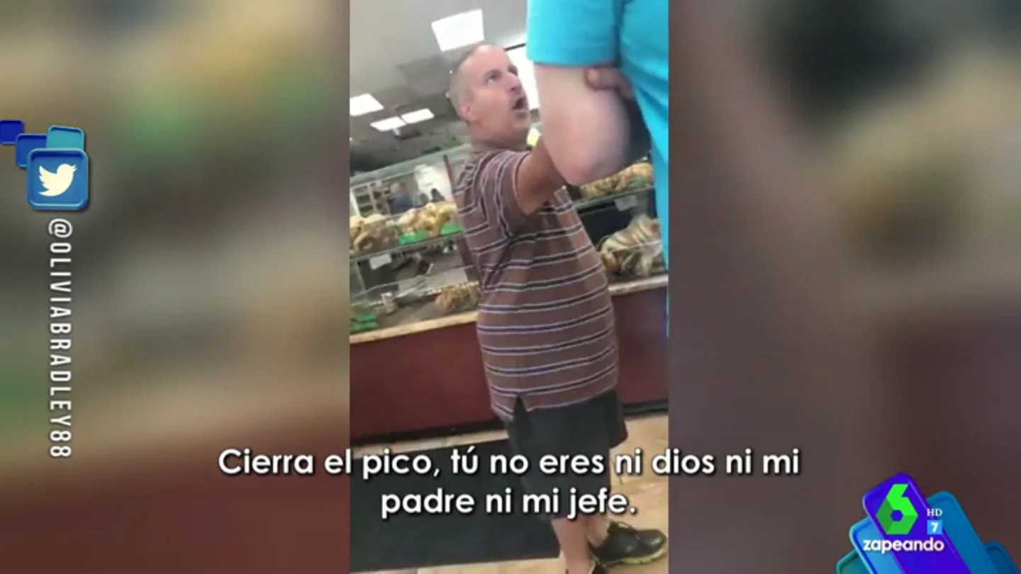 Brutal enfado de un señor Brutal enfado de un señor