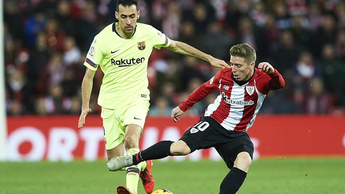 Busquets, ante Muniain