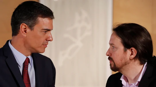Pedro Sánchez y Pablo Iglesias Pedro Sánchez y Pablo Iglesias