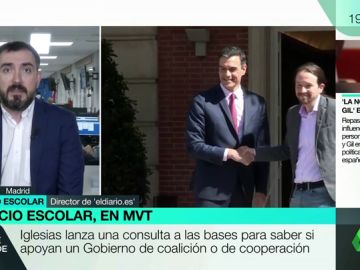 Igancio Escolar: "Si sale un Gobierno, estará entre lo que pide Sánchez y lo que pide Iglesias" Igancio Escolar: "Si sale un Gobierno, estará entre lo que pide Sánchez y lo que pide Iglesias"
