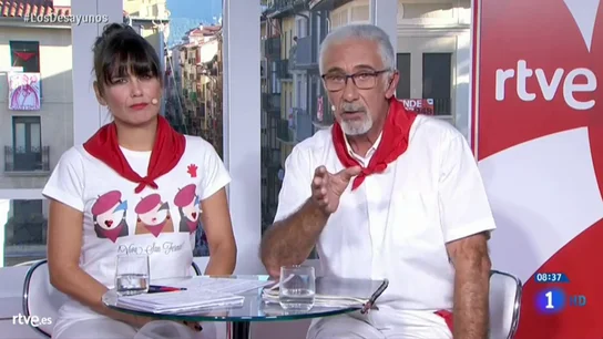 Las disculpas del presentador de San Fermín por sus palabras sobre La Manada en TVE: "Fue un lapsus" Las disculpas del presentador de San Fermín por sus palabras sobre La Manada en TVE: "Fue un lapsus"