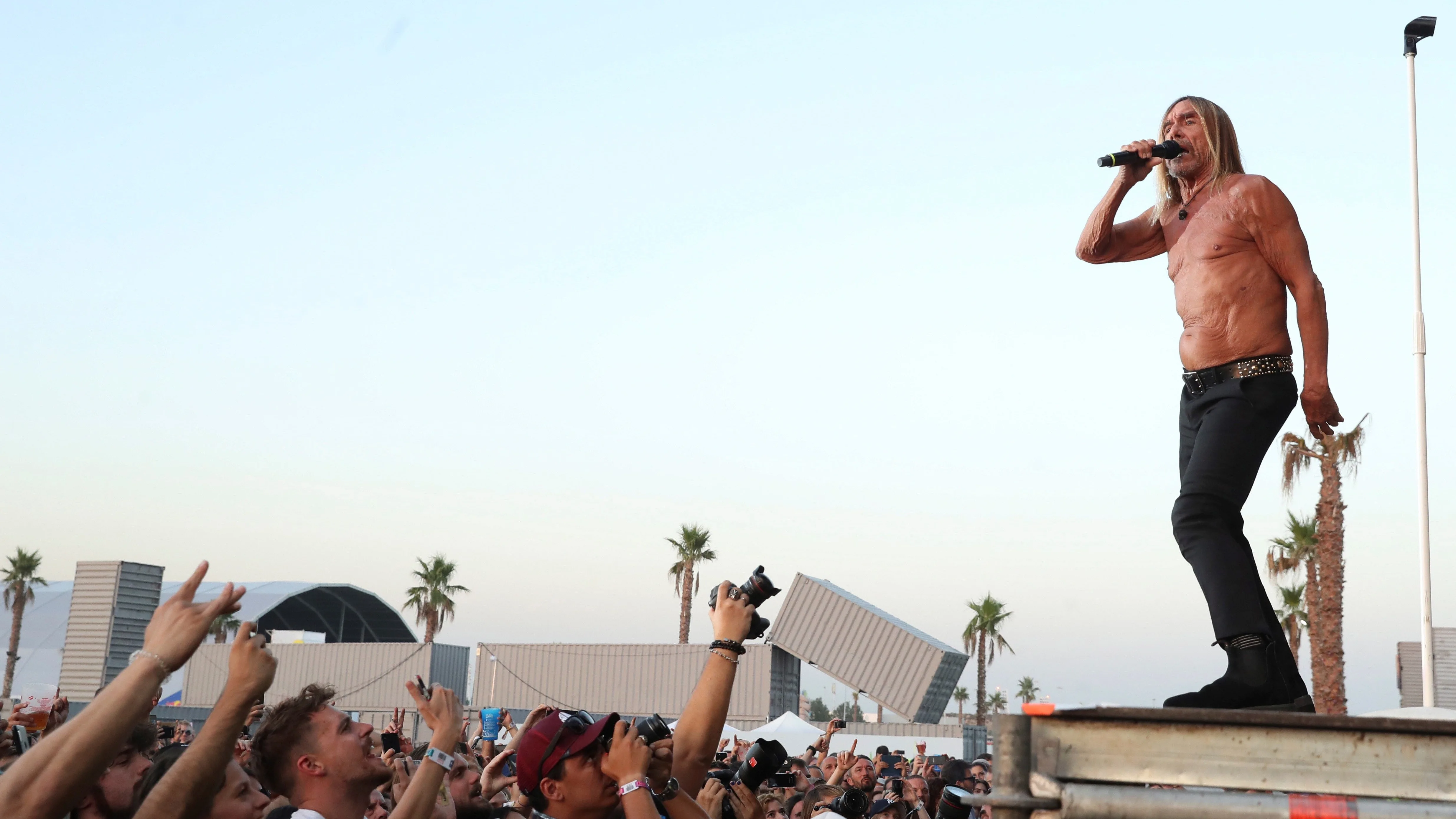 Iggy Pop durante su actuación en Mad Cool 2019